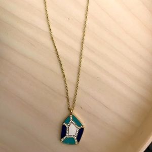Aqua pendant necklace